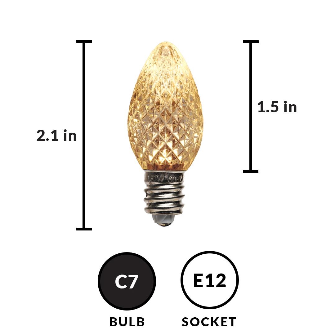 C7 Bulbs (Pack of 25) Bulk