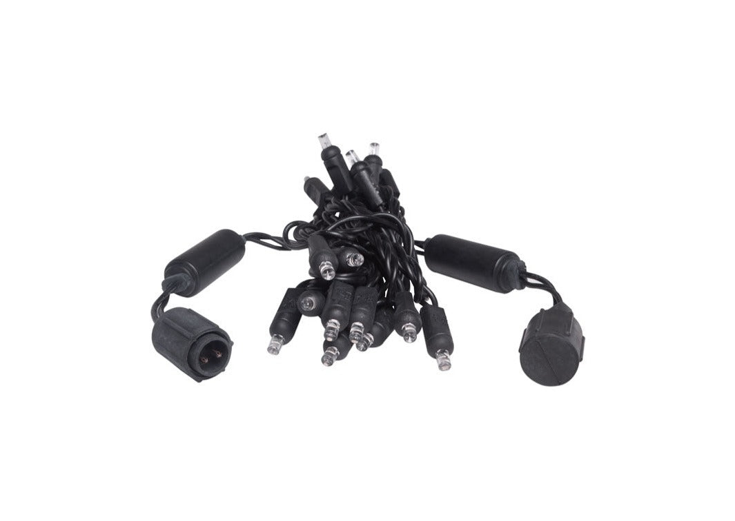 Twinkle Curtain Lights - Black Wire - 20 LED (7 ft)