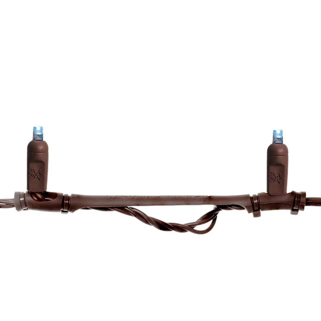 Steady Stretch String Mini Lights - Brown Wire (25 ft)