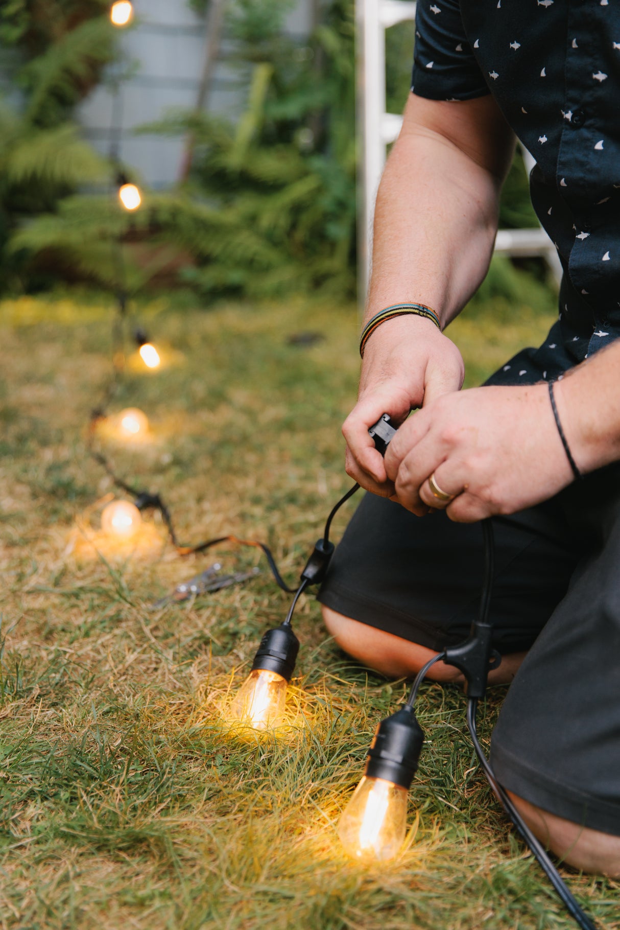 100ft Festive Backyard Bundle - S14 Bulbs