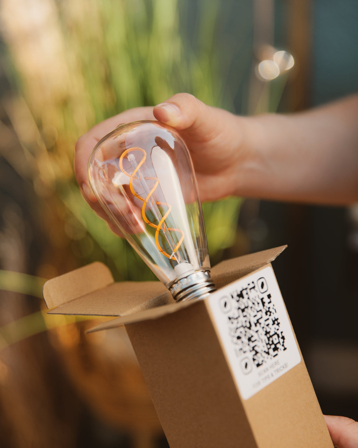 ST64 Spiral Filament Bulb - 120V