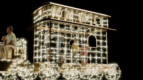 Toy Train Sculpture