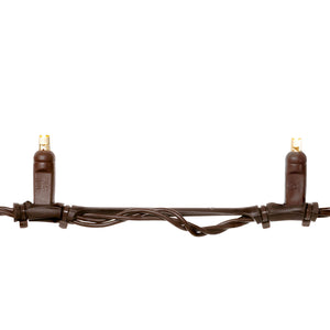 Steady Stretch String Mini Lights - Brown Wire (25 ft)