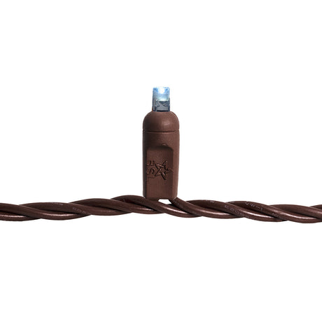 Steady Mini Lights - Brown Wire  (23ft) - Coaxial Plug - Bulk