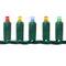 Steady Mini Lights - Green Wire - Standard Plug (25 ft) Multicolor