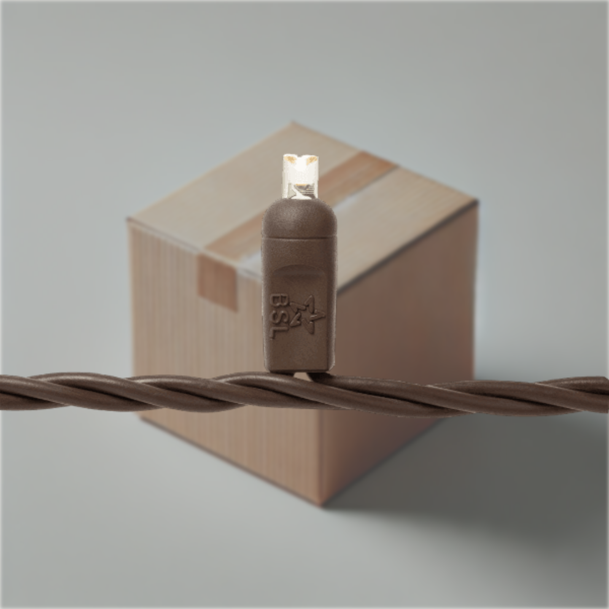 Steady Mini Lights - Brown Wire (25 ft) - Bulk