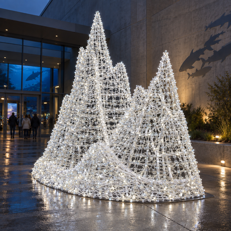 Iceberg Sculpture — installed in a real-world setting, outdoor scene