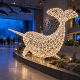 Narwhal Sculpture — installed in a real-world setting, indoor scene