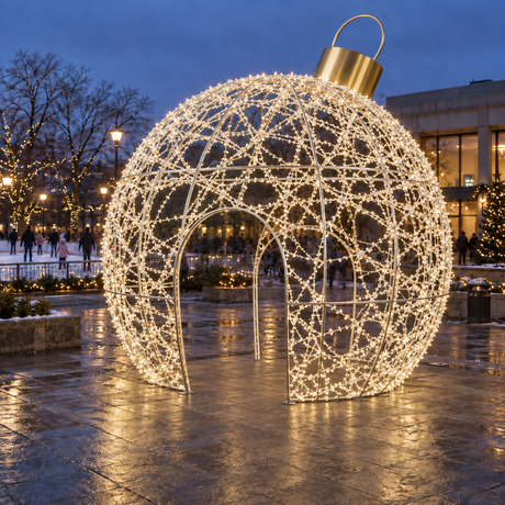 Ornament 1 Sculpture — installed in a real-world setting, outdoor scene