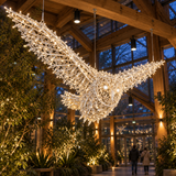 Owl Sculpture — installed in a real-world setting, indoor scene