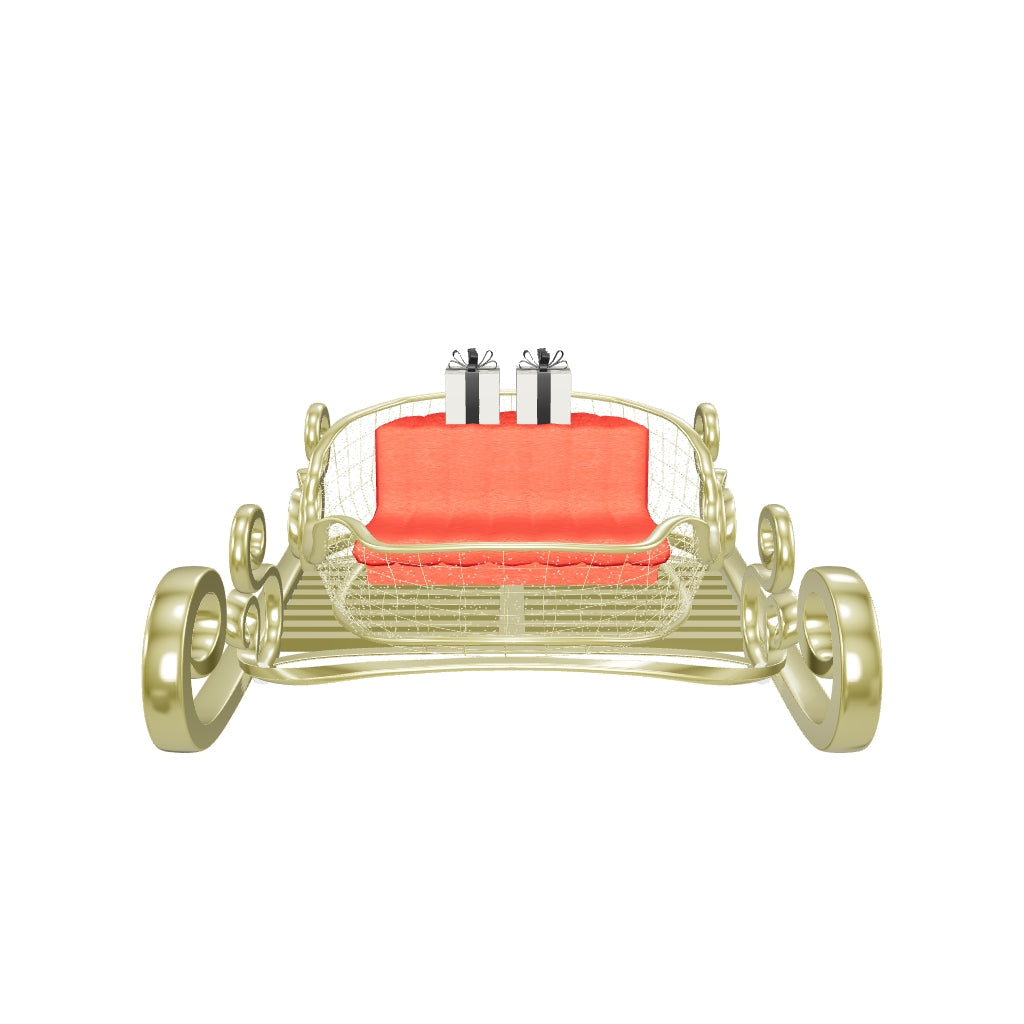 Santa’s Sleigh Sculpture