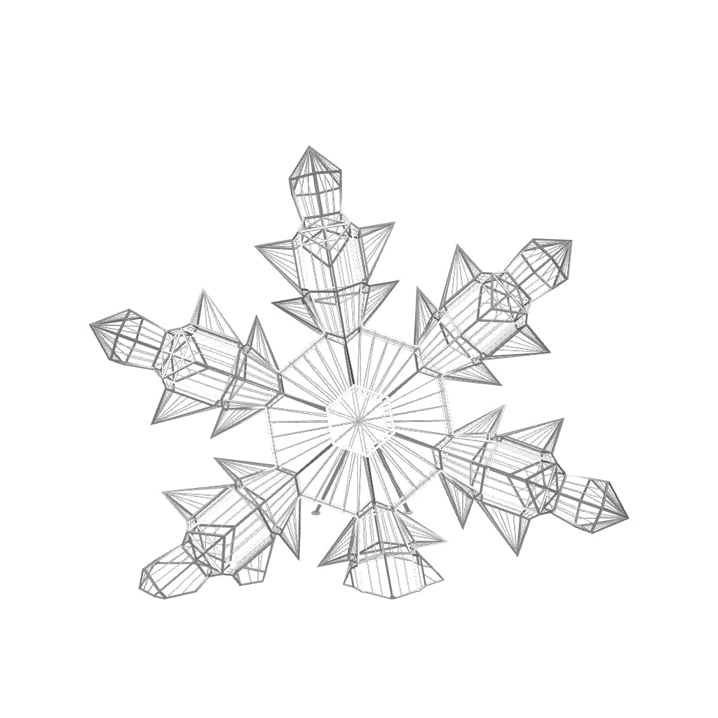 3D Snowflake Sculpture